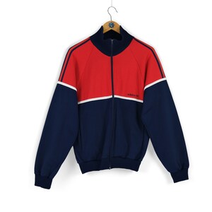 Veste adidas top rouge et bleu
