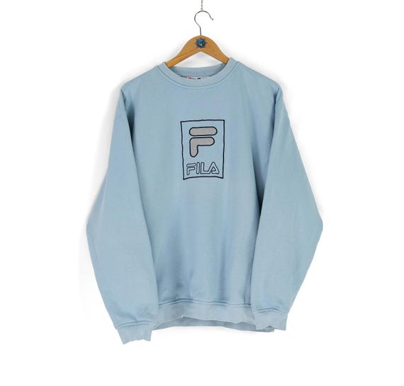 Fila light blue sweatshirt clearance
