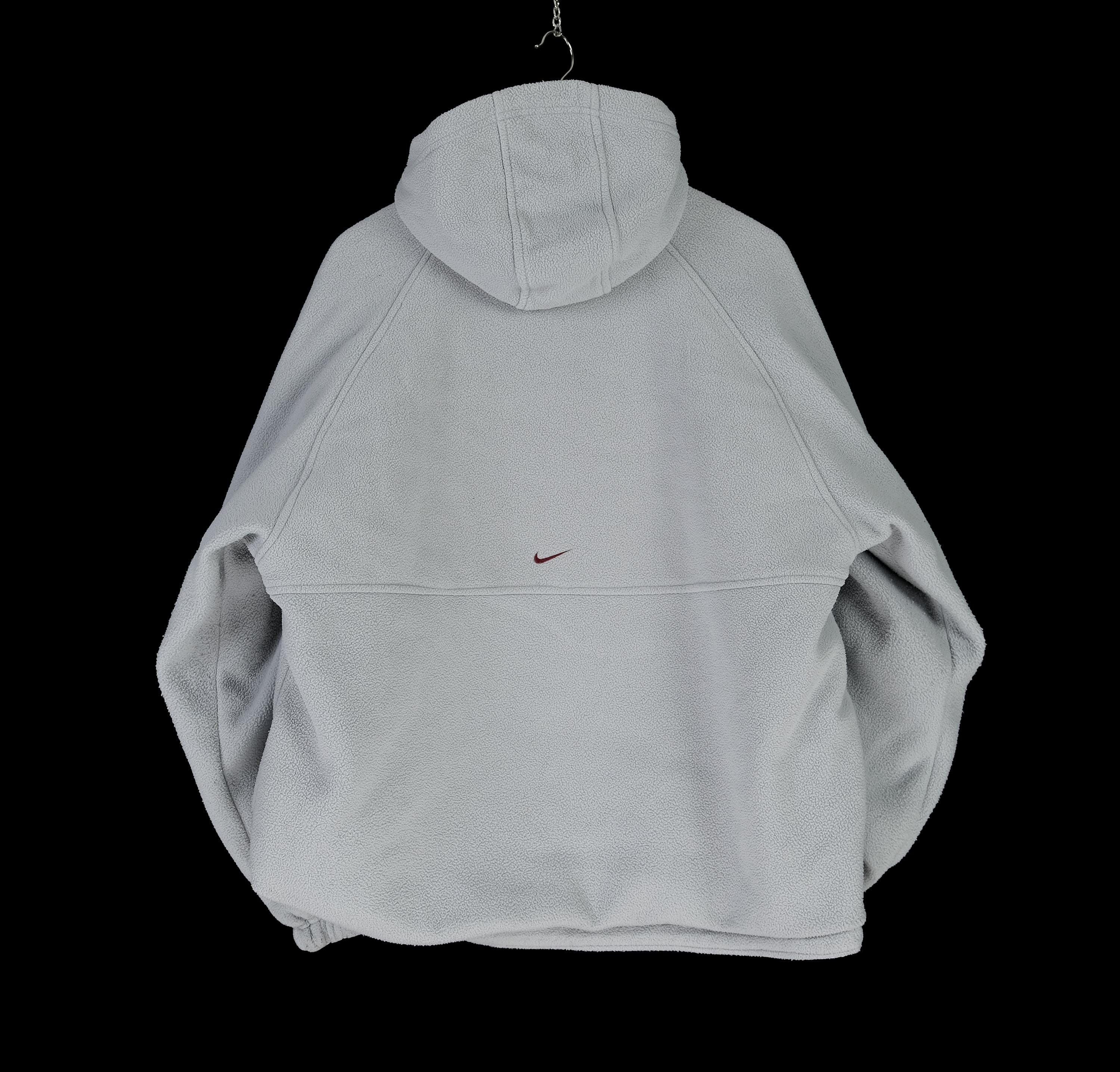 Vintage NIKE Fleece Reversible Anorak Jacket Size S 90s