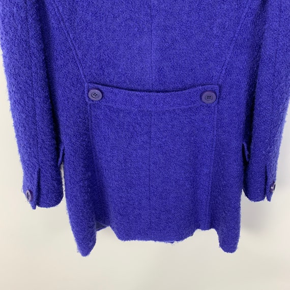 80s 90s Rare Vintage GENNY by Gianni Versace Purple Wool Mohair  