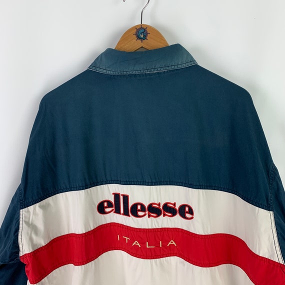 90s Vintage men's ELLESSE back logo reversible ha… - image 4