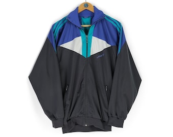 ヴィンテージ ADIDAS トラックジャケット サイズ M メンズ 本物 ブルー
