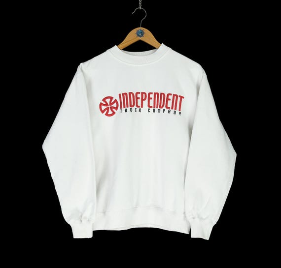 Vintage Independent Truck Company NHS Center Logo White Sweatshirt