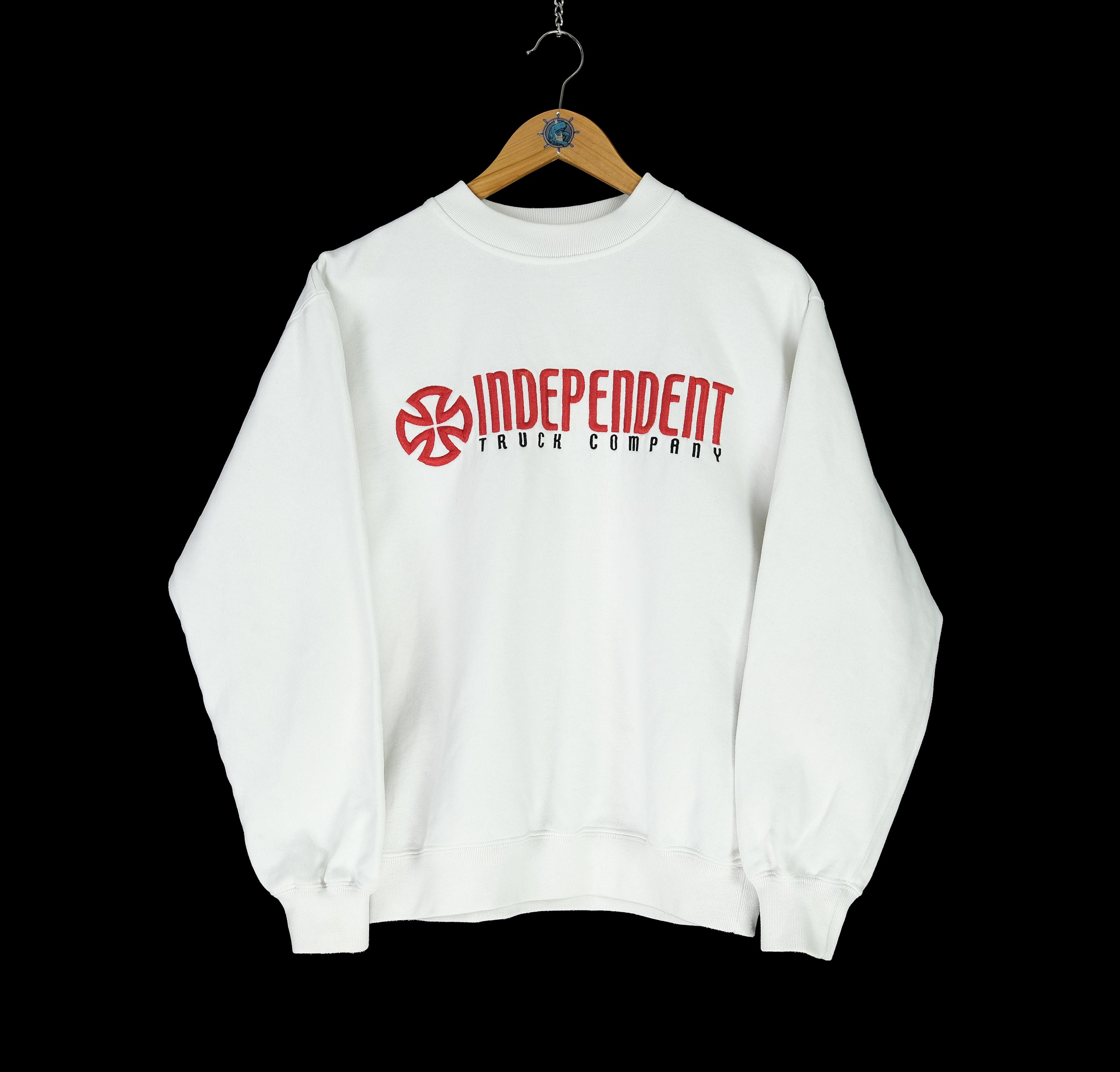 Vintage Independent Truck Company NHS Center Logo White Sweatshirt