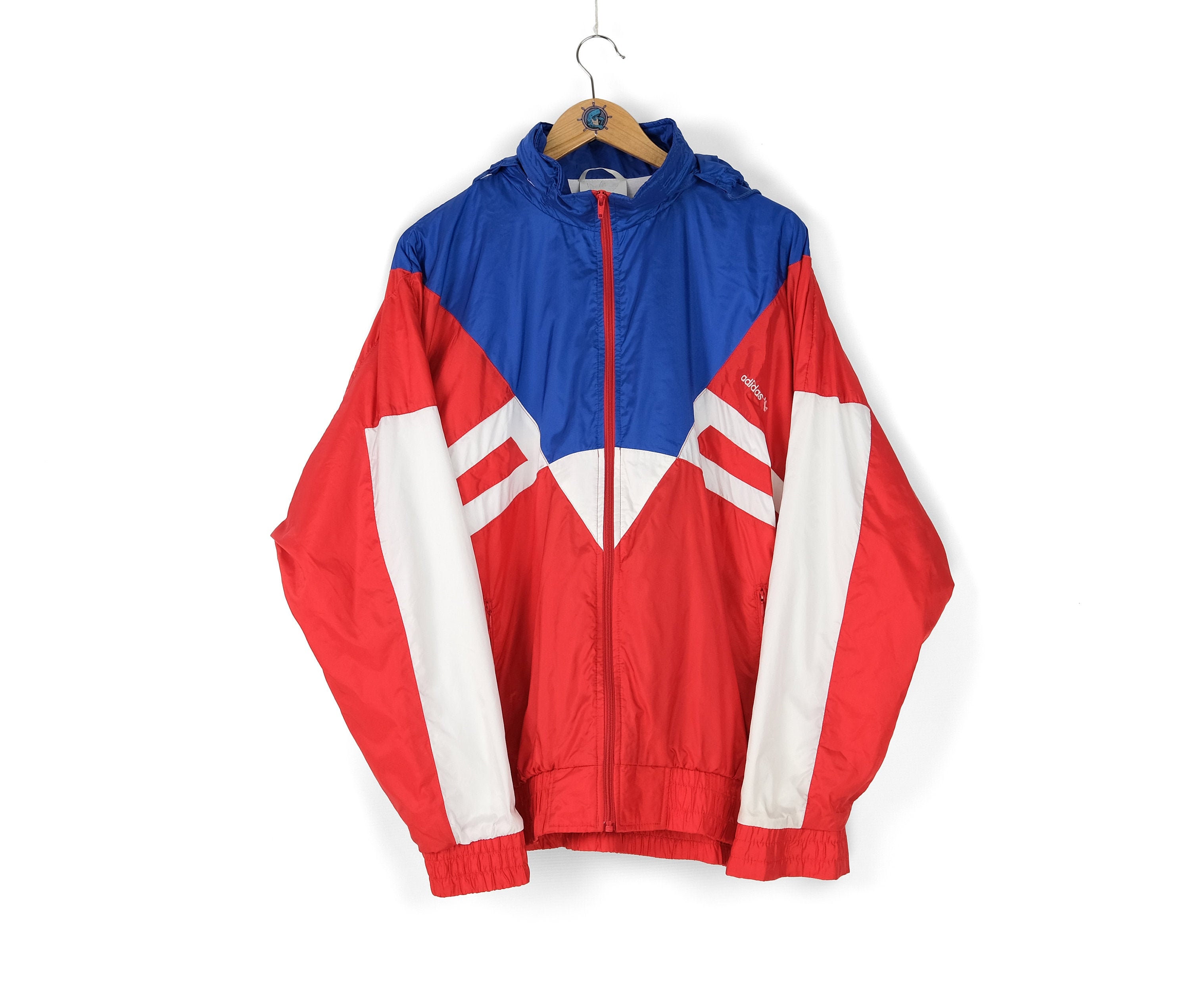 depositar Curso de colisión Drástico 90s Vintage Men's ADIDAS ORIGINALS Red Blue White Track - Etsy