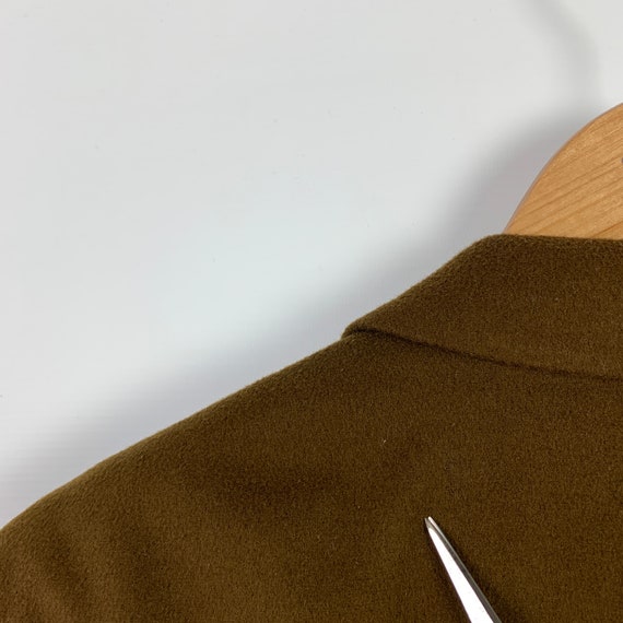 Vintage men's HUGO BOSS 20 brown wool cashmere bl… - image 8