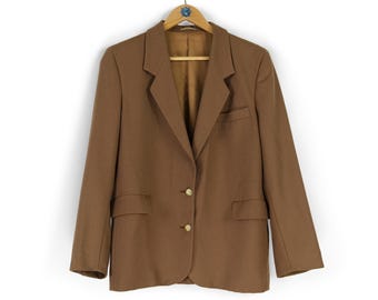 BURBERRYS Vintage Womens Blazer 80s Burberry of London Wool