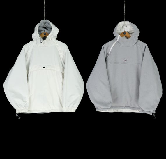 ジャケット・アウター 90s nike check anorak Parker reversible VINTAGE 90s NIKE BIG SWOOSH REVERSIBLE INSULATED JACKET
