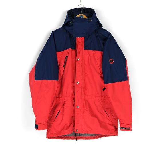 Mammut, Vintage MAMMUT Balance Project gore tex red blue jacket L retro ski wear 90s outdoor