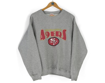 90s Vintage SF San Francisco 49ERS Nutmeg Sweatshirt Size L Retro