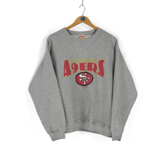 【90s USA製】SAN FRANCISCO 49ERS スウェット　グレー San Francisco 49ers 90s Logo 7 Gray Crewneck Sweatshirt Size XL