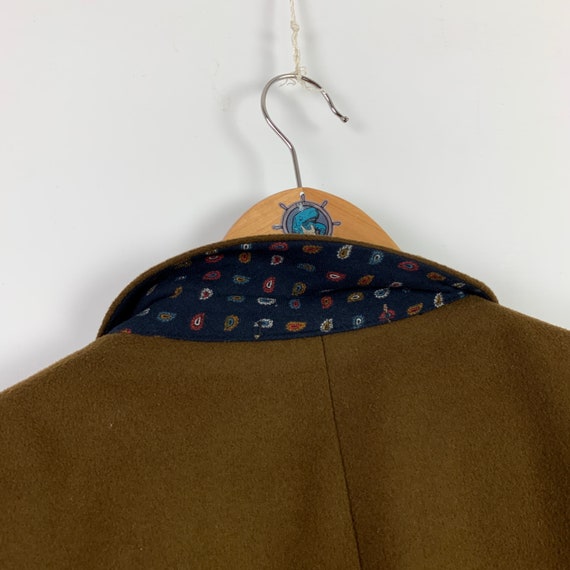 Vintage men's HUGO BOSS 20 brown wool cashmere bl… - image 9