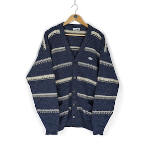 Lacoste Striped Sweater - Etsy