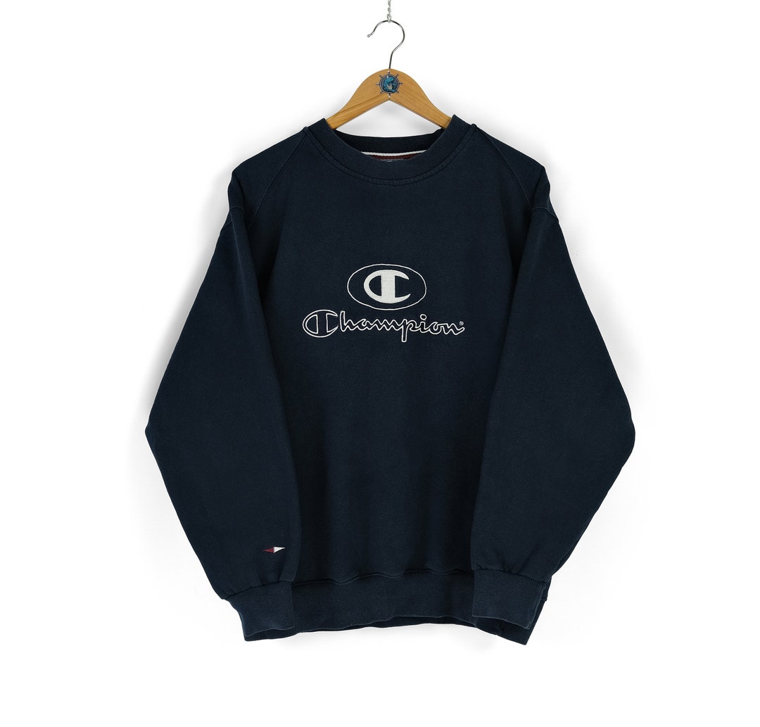Vintage CHAMPION USA SPORTSWEAR Center Logo Tee Shirt Top Embossed