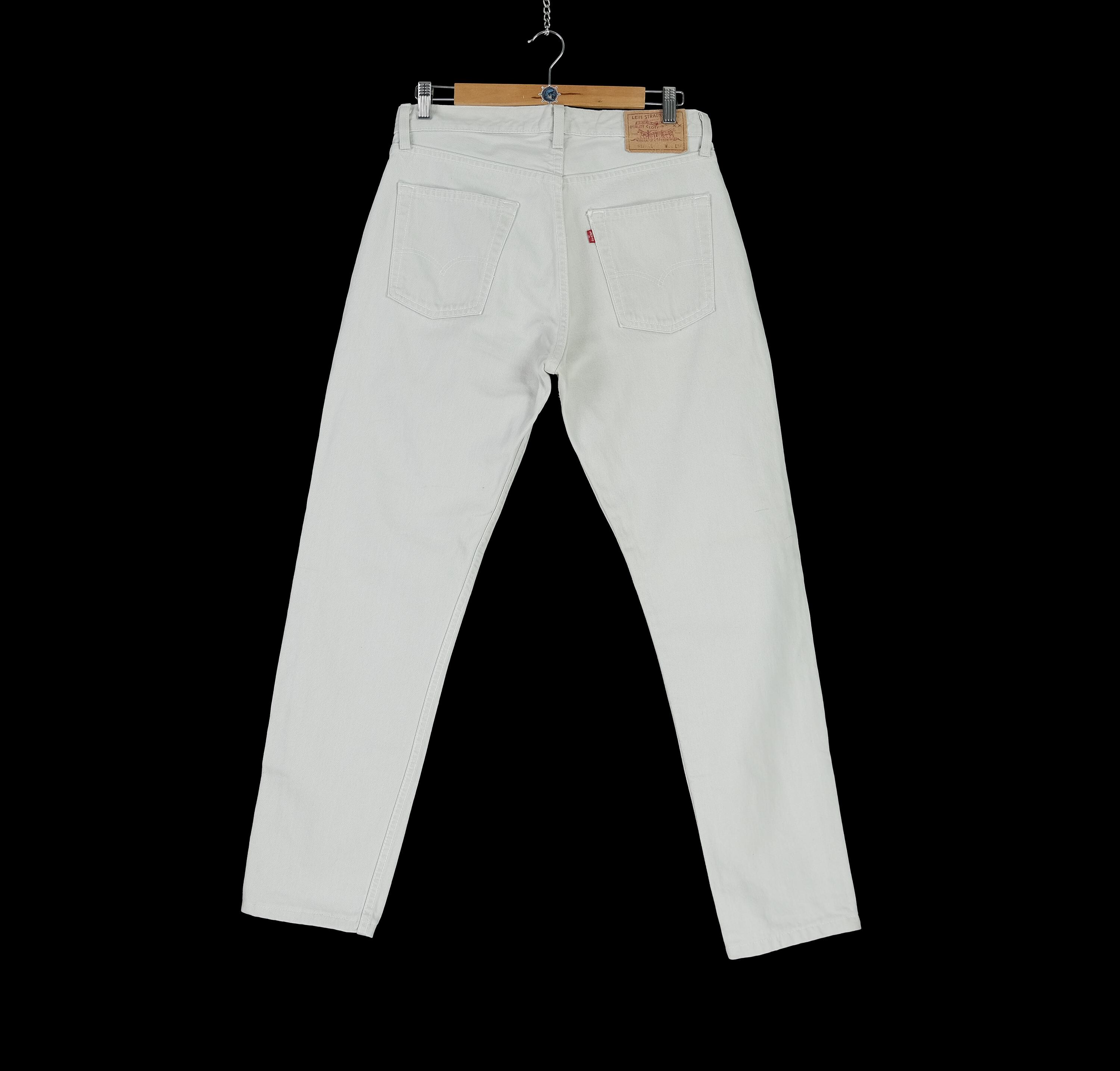 Vintage LEVIS 517 02 Light Beige Gray Jeans Size W32 Retro Work