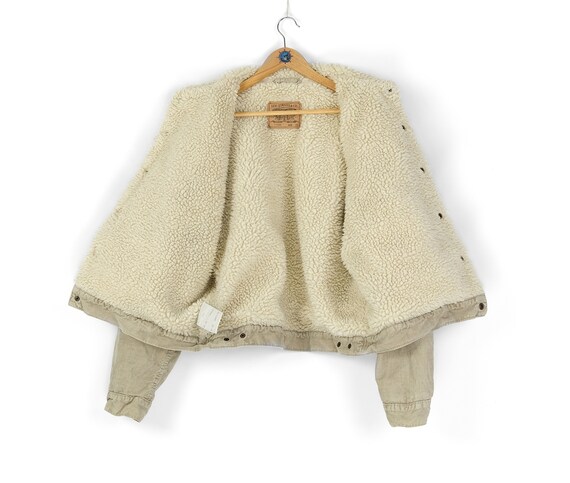 90s Men's Vintage LEVIS 71500 Beige Corduroy Sherpa Jacket | Etsy Australia