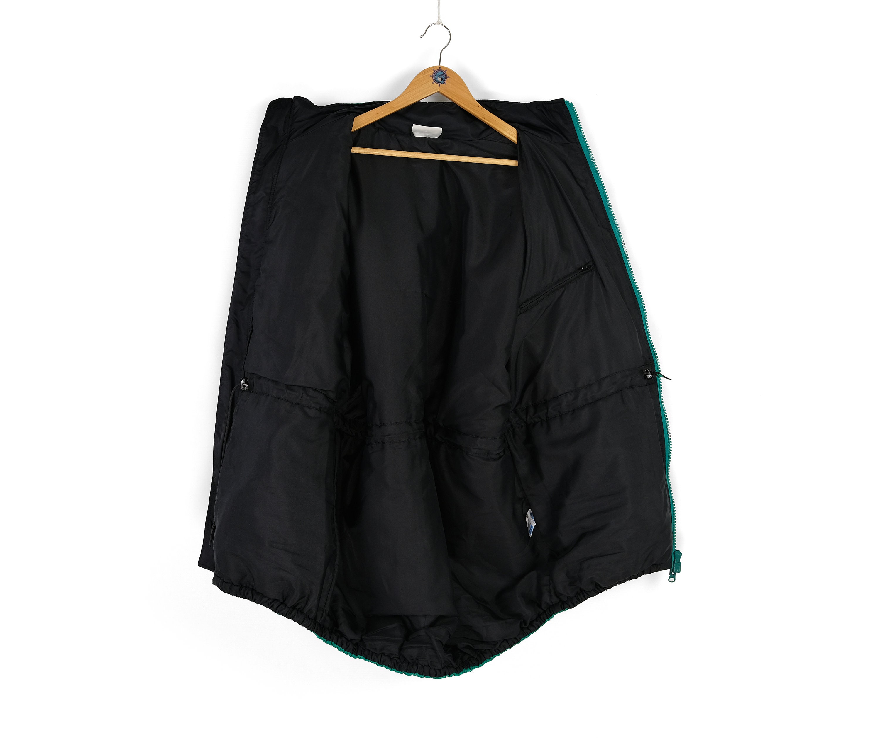 90s Vintage Men's ADIDAS Equipment Back Logo Quilted Green