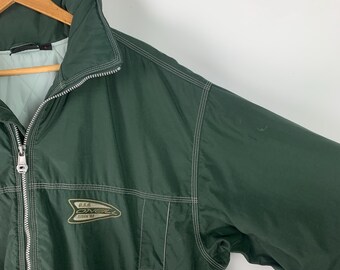 Vintage Men's O'NEILL Back Logo Nylon Green Jacket Size L XL 90s