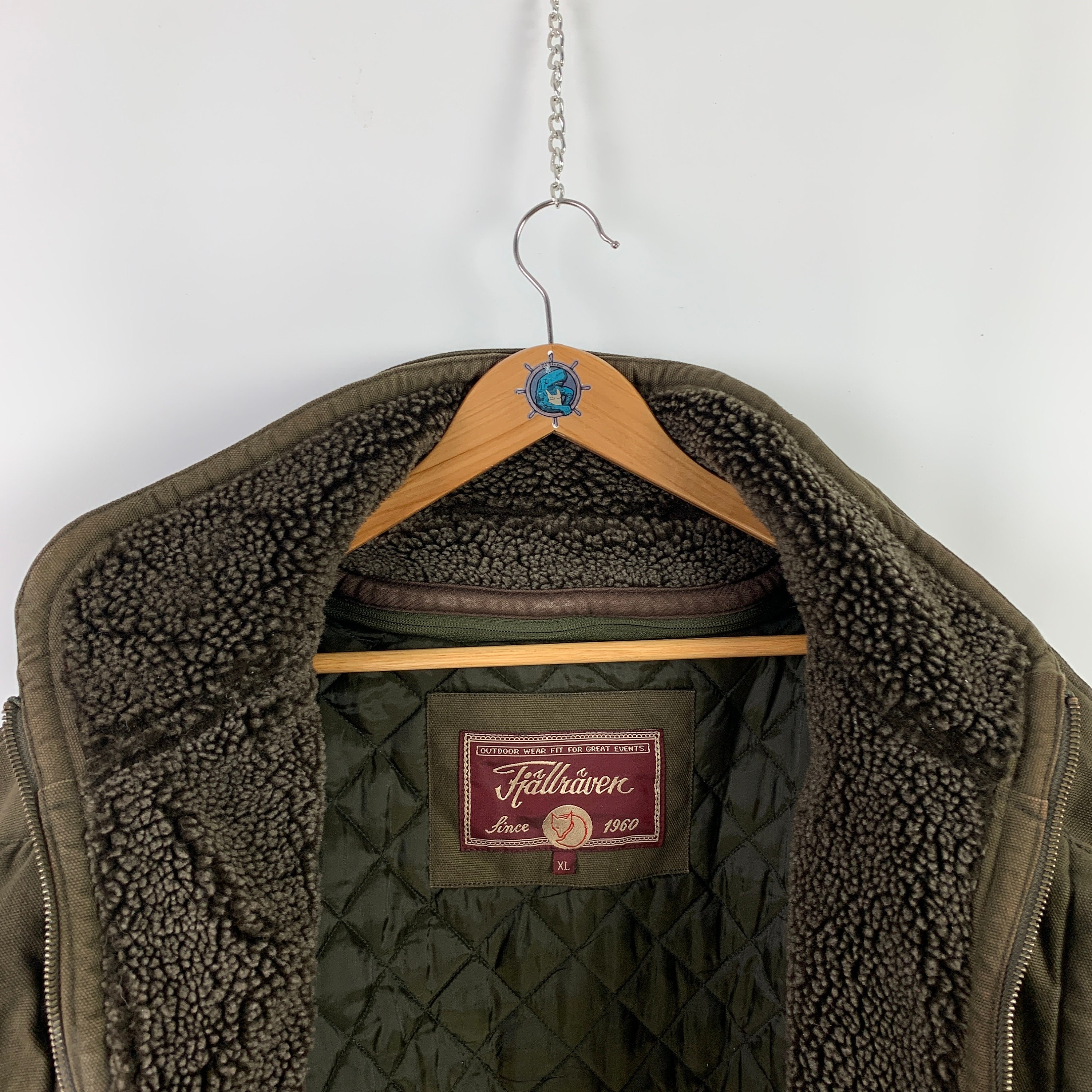 90'S J.Crew Vintage Hunting Jacket, Men's Size XL cotton brown type Vintage Second Hand