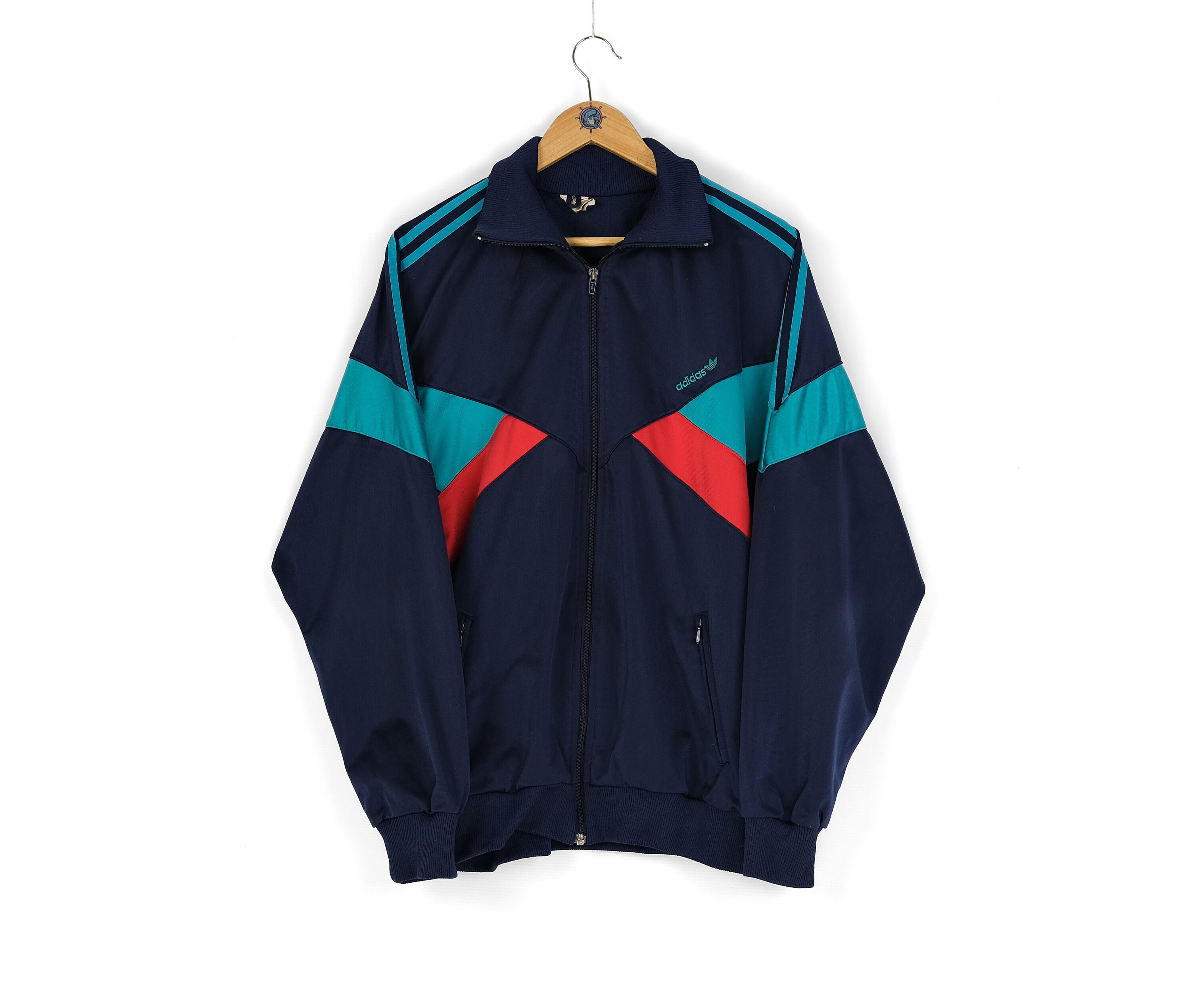 90s Rare Vintage Men's ADIDAS Red Green 