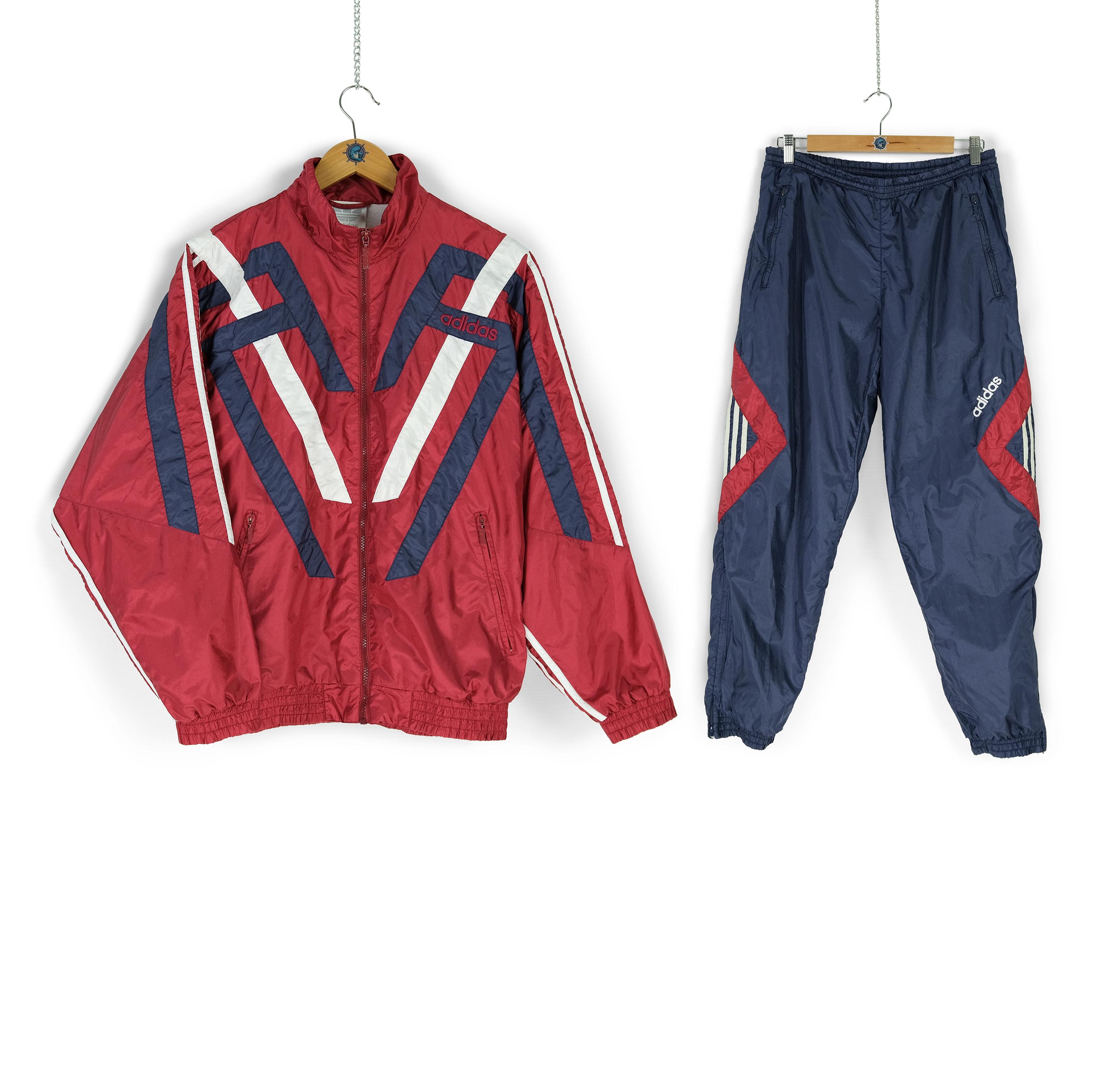 Adidas vintage red tracksuit - Etsy 日本