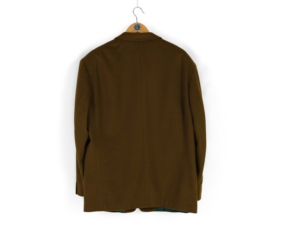 Vintage men's HUGO BOSS 20 brown wool cashmere bl… - image 2