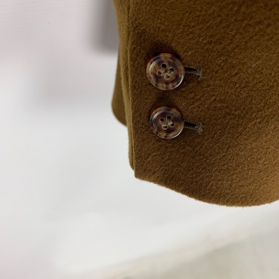 Vintage men's HUGO BOSS 20 brown wool cashmere bl… - image 7