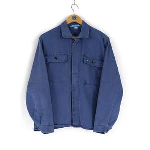 Vintage Otscher sanfor worn faded chore shirt jacket Size 50 M L retro workwear vetra france