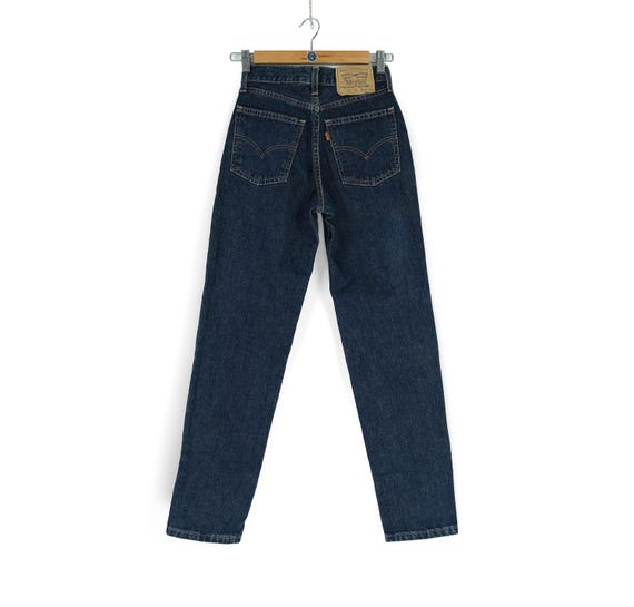 90s Rare Vintage Women's LEVIS 891 02 Orange Tab Dark Stonewashed