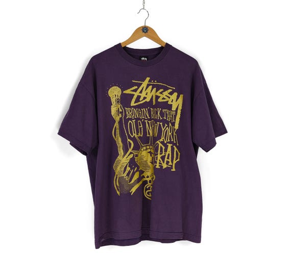 Vintage Rare STUSSY Bringing Back That Ole' New York Rap T-shirt