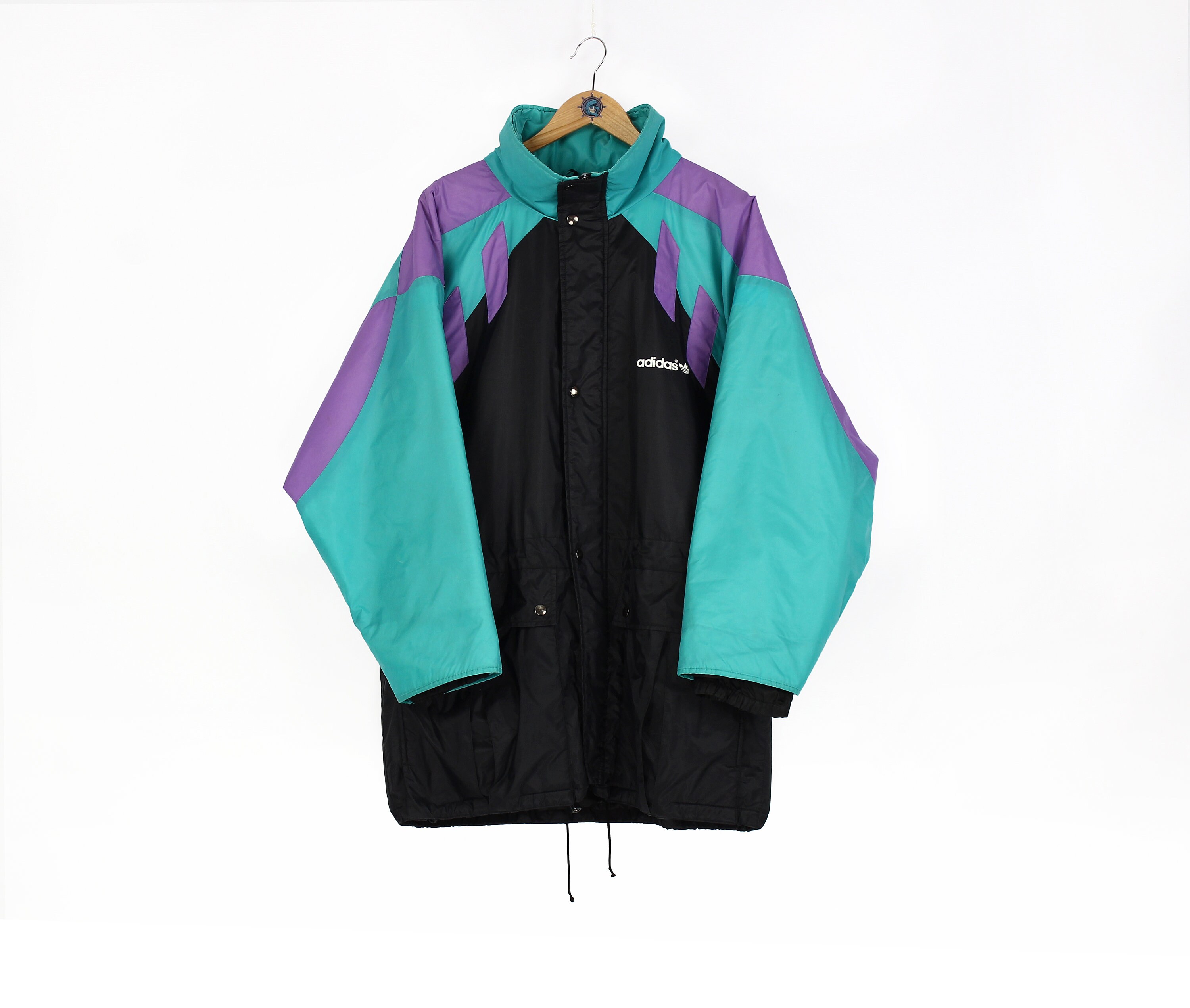 Multitud Mujer brazo 90s Rare Vintage Men's ADIDAS ORIGINALS Green Purple Black - Etsy New  Zealand