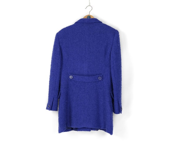 80s 90s Rare Vintage GENNY by Gianni Versace Purple Wool Mohair  