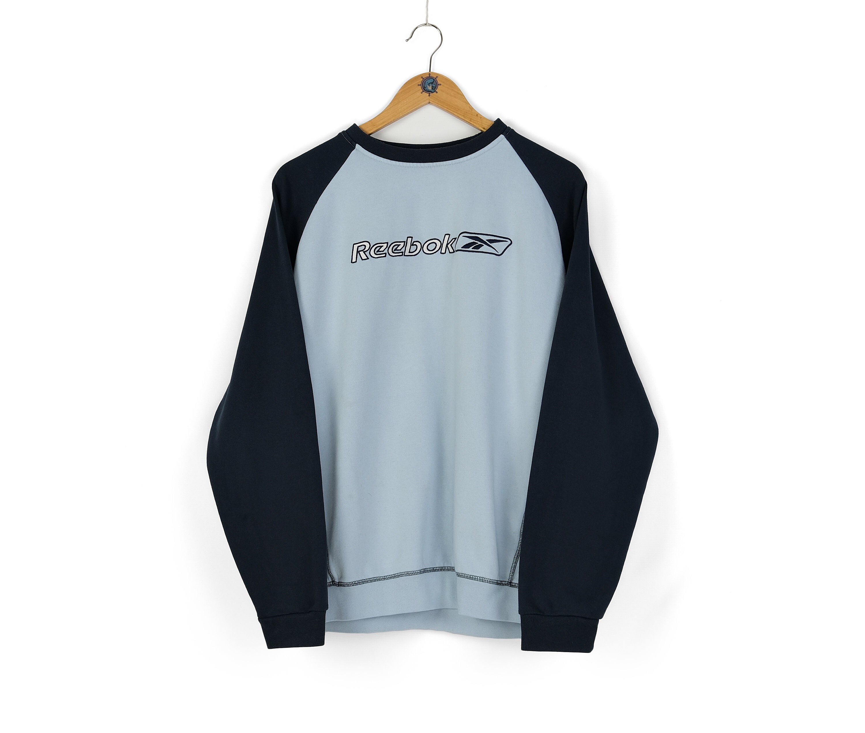 Sudadera reebok best sale vintage hombre plata