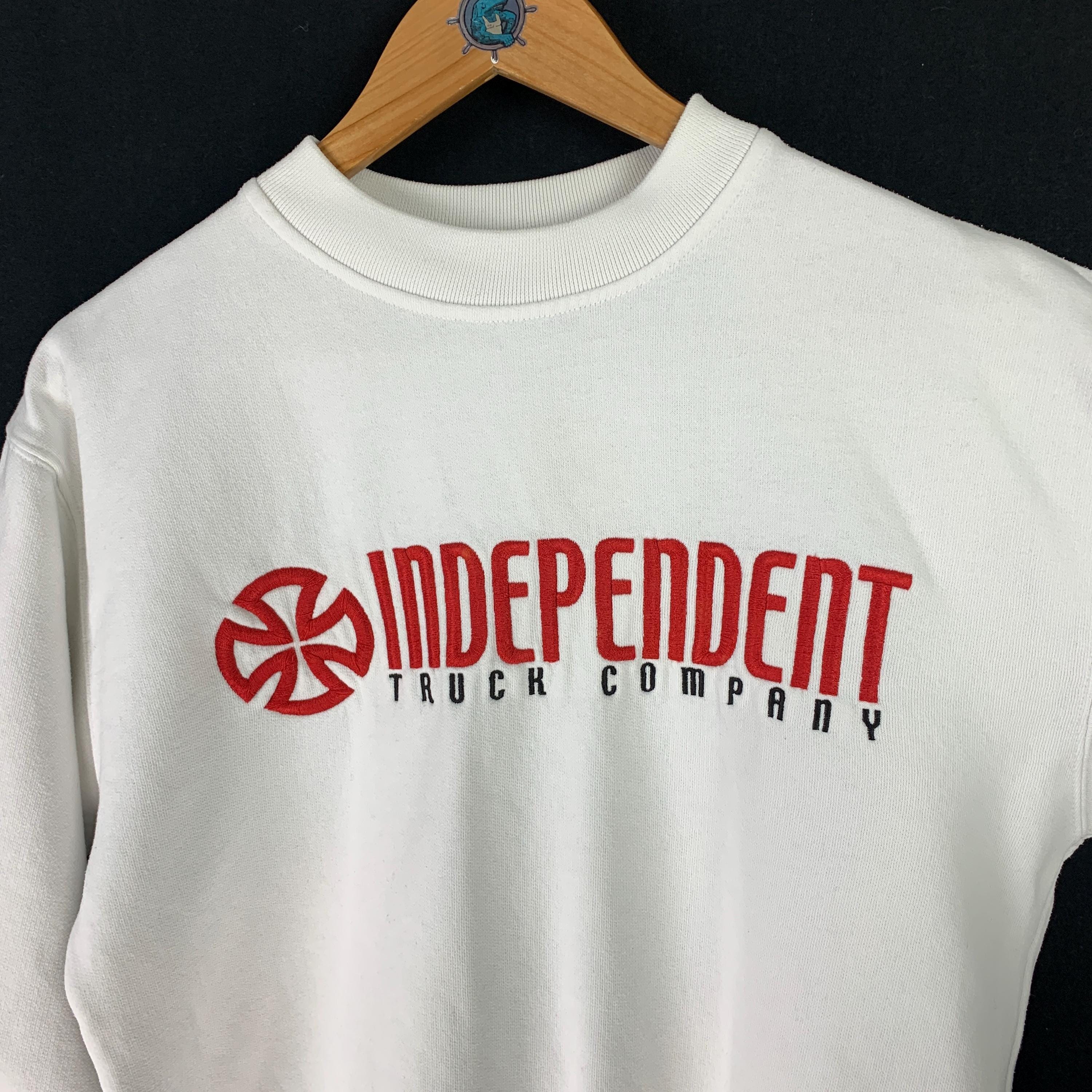 Vintage Independent Truck Company NHS Center Logo White Sweatshirt