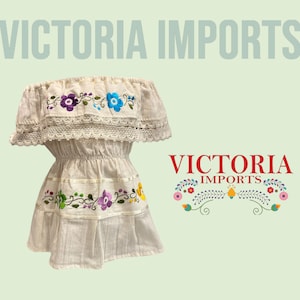 Girls Mexican Julia Dress. Floral Embroidered Dress. Kids Traditional Dress. Kids fiesta dress.