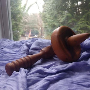 Vintage wooden toy spinning Top/ Country Wood Toy