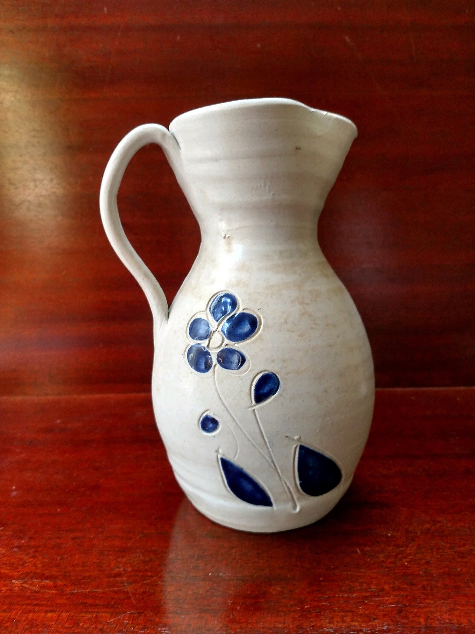 Colonial Williamsburg Pottery Pitcher / Floral Pitcher Etsy