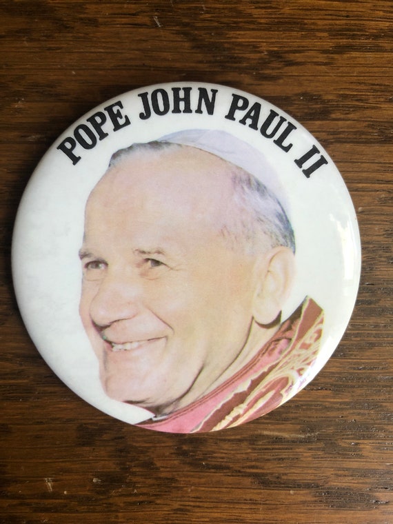 Vintage Pope John Paul II Pin / Catholic Decor /