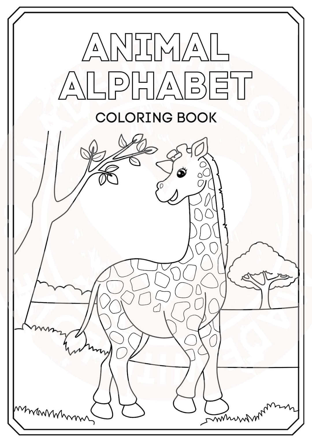 Libro para colorear de animales imprimible - Libro de actividades para ...