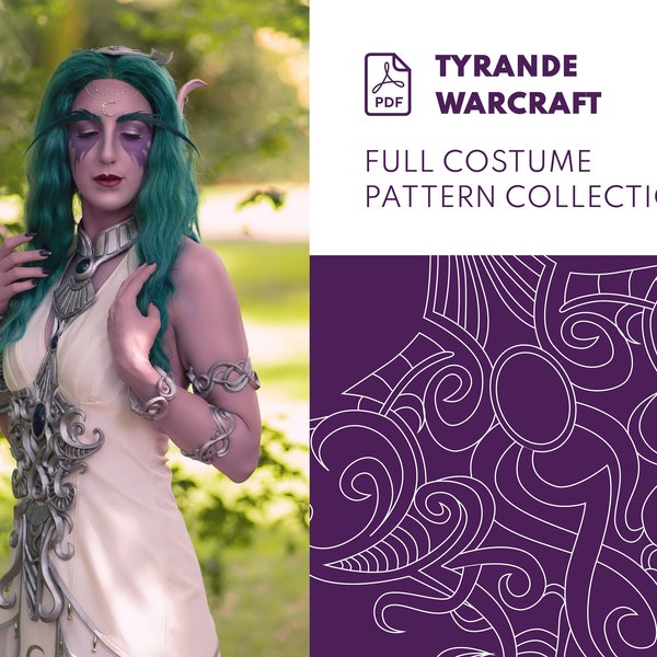 Tyrande Warcraft - Cosplay Costume Crafting Pattern/ Blueprint (Digital PDF) JakCosplay