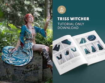 Triss Witcher - Livre électronique du didacticiel sur les costumes de cosplay (PDF numérique) JakCosplay