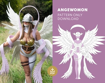 Angewomon Digimon - Cosplay Costume Sewing Pattern/ Blueprint (Digital PDF) JakCosplay