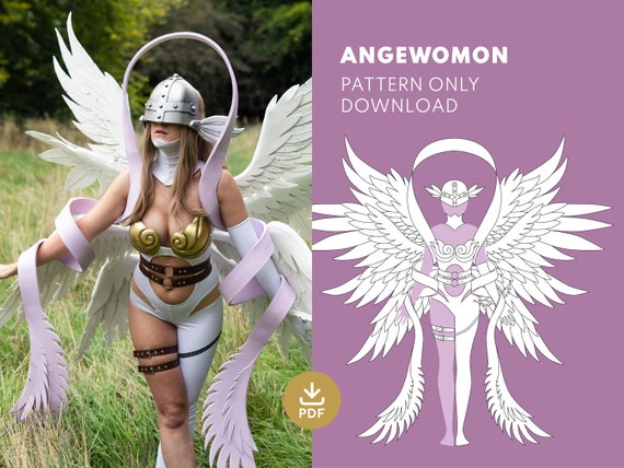 Angewomon Digimon - Cosplay Costume Sewing Pattern/ Blueprint (Digital PDF) JakCosplay