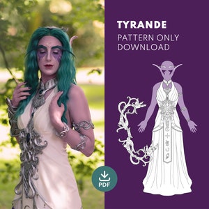 Tyrande Warcraft - Cosplay Costume Crafting Pattern/ Blueprint (Digital PDF) JakCosplay