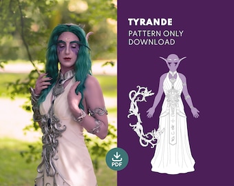 Tyrande Warcraft - Cosplay Costume Crafting Pattern/ Blueprint (Digital PDF) JakCosplay