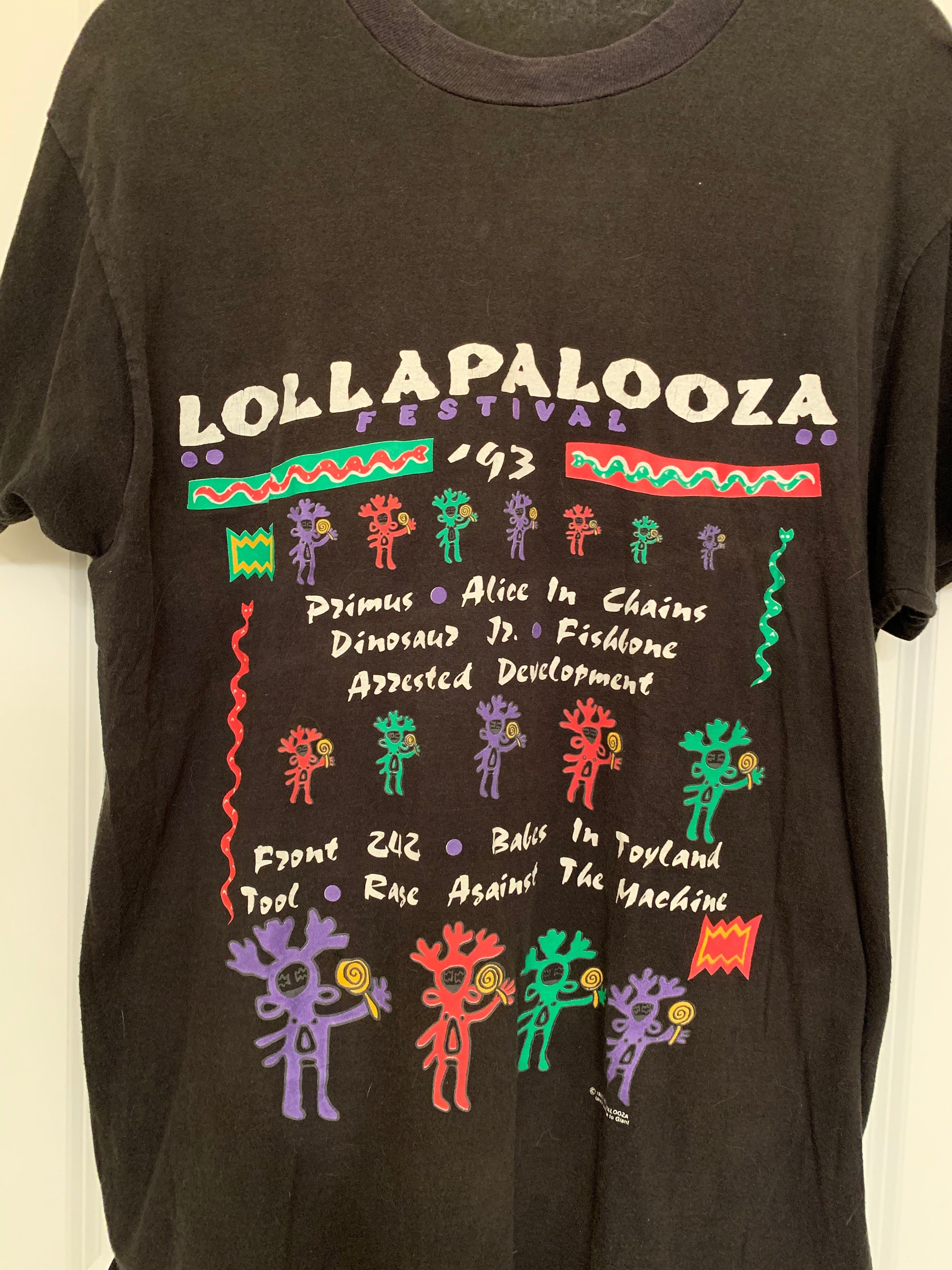 超人気 vintage 90's Lollapalooza Tee1992 ロラパルーザ Tシャツ/カットソー(半袖/袖なし) - ip
