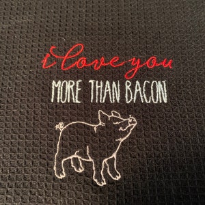 Dish Towel - Machine embroidered