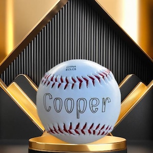 Laser Engraved Personalized Baseball