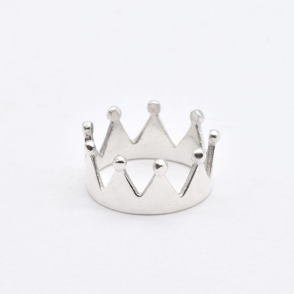 Silver Crown Ring, Crown Ring, Silver Tiara Ring, Tiara Ring, Princess Ring, King Ring, Queen Ring, Fairytale Ring, Silver Ring, 925 Silver