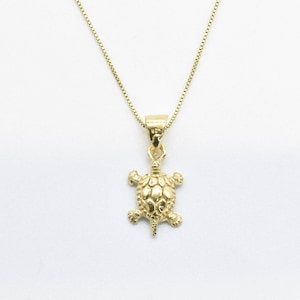 Gouden hanger zeeschildpad, dierenhanger, schildpadketting, schildpadketting, zeedierhanger, schildpadontwerp, ketting kleine dieren
